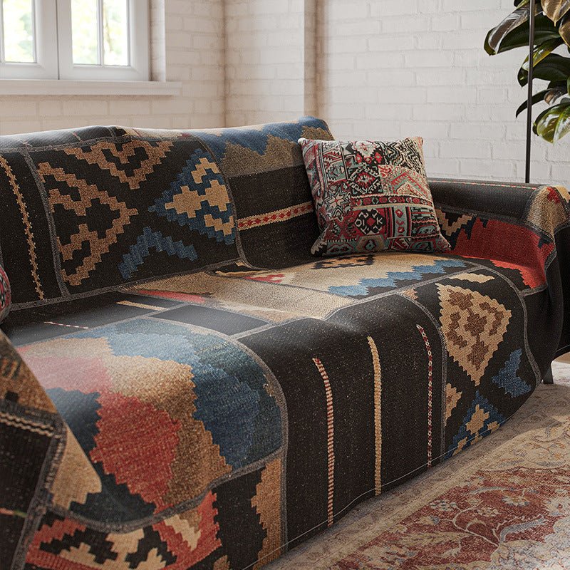 Ethnic-style Vintage Persian Sofa Cover Fabric - Snug & Homely