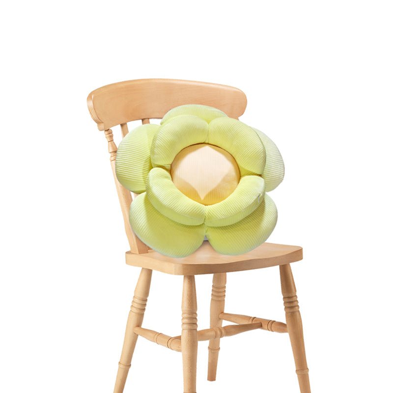 Green Double Flower Shape Cushion - Snug & Homely