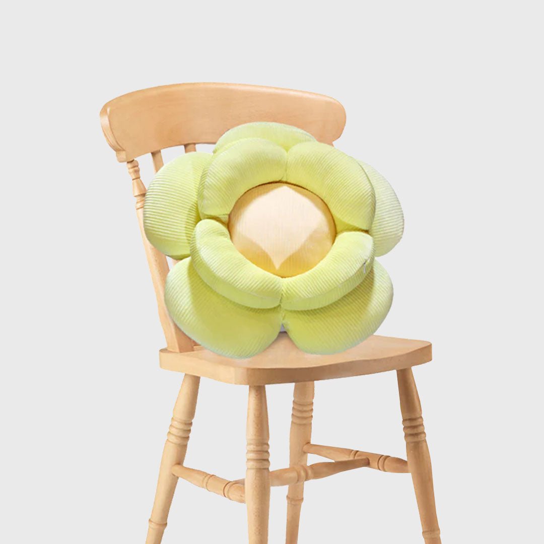 Green Double Flower Shape Cushion - Snug & Homely