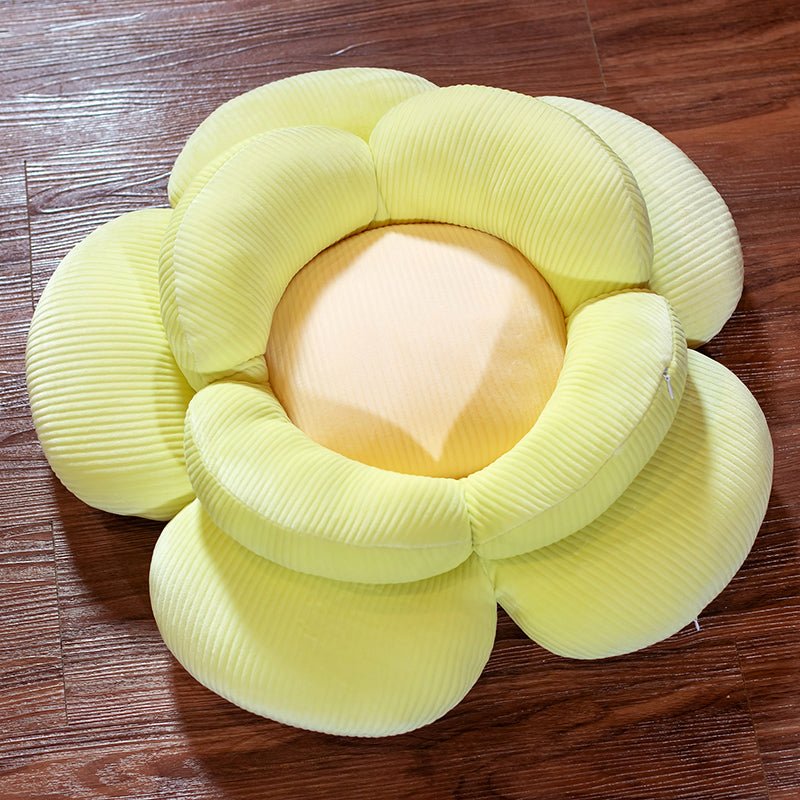 Green Double Flower Shape Cushion - Snug & Homely
