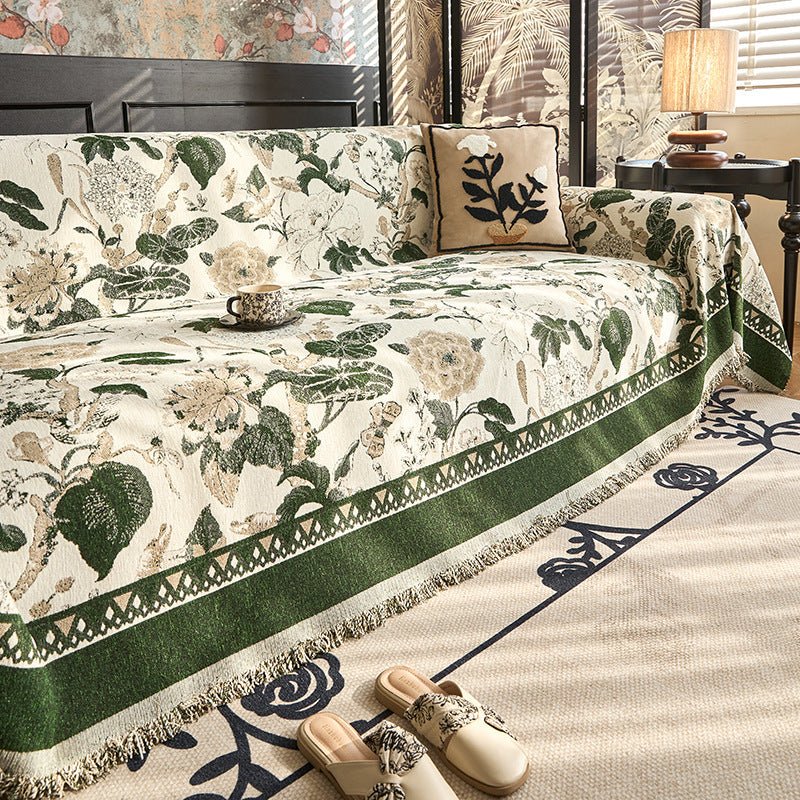 Home Fashion Chenille Sofa Cover - Snug & Homely