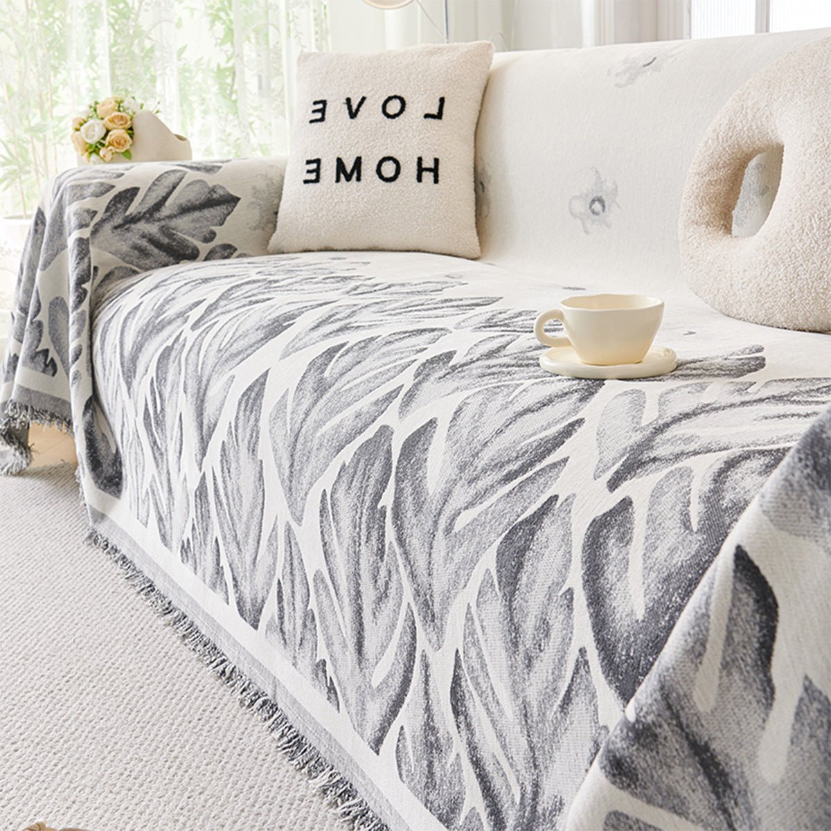 LuxeFit – Universal High-Density Chenille Sofa Cover - Snug & Homely
