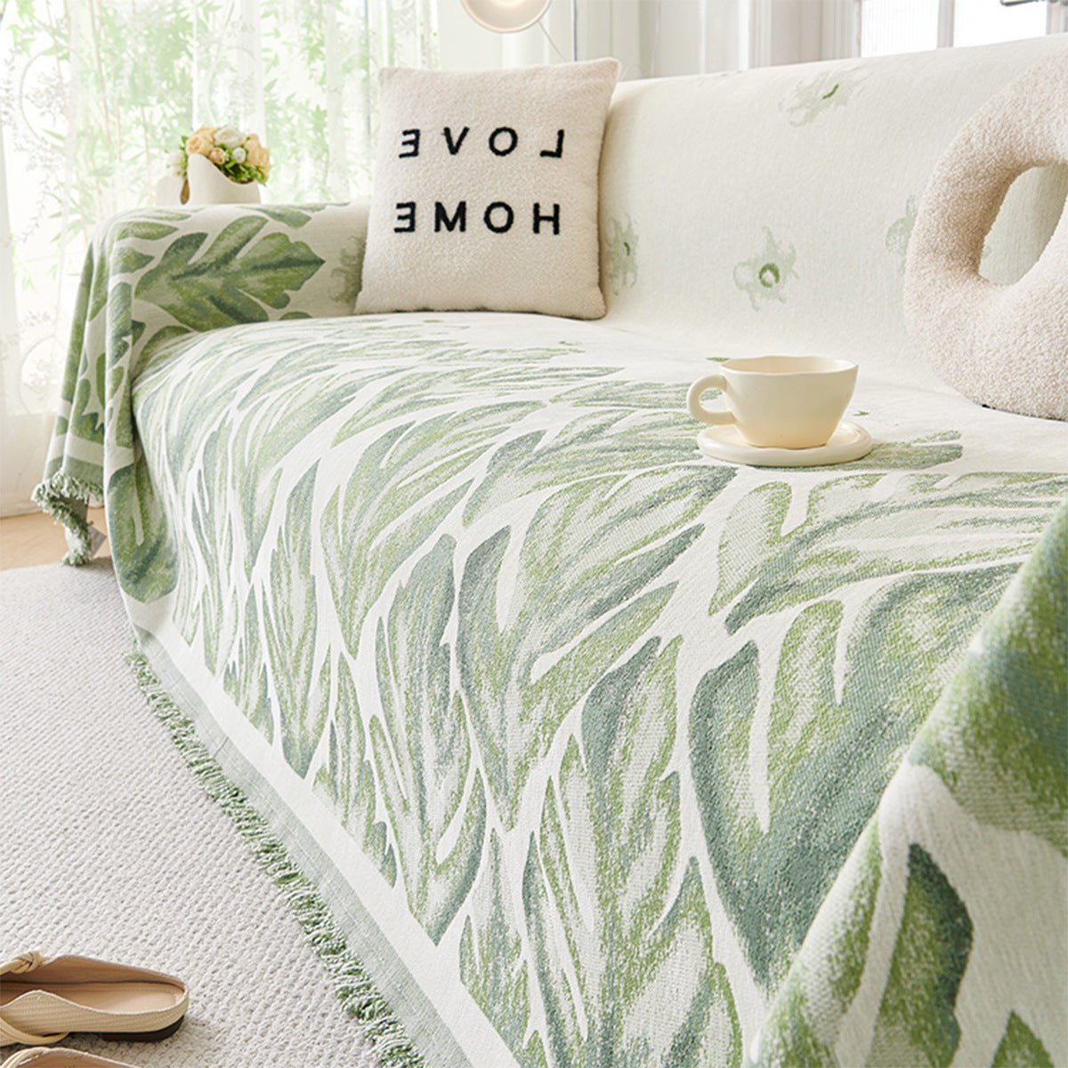 LuxeFit – Universal High-Density Chenille Sofa Cover - Snug & Homely