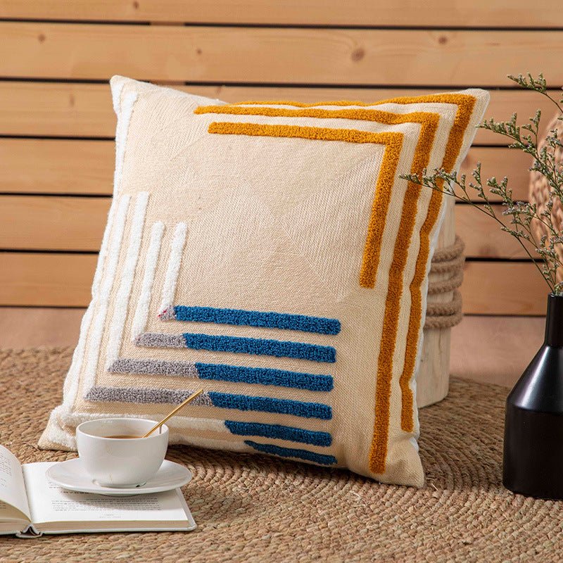 Nordic Cotton Canvas Throw Pillow Cover - Snug & Homely