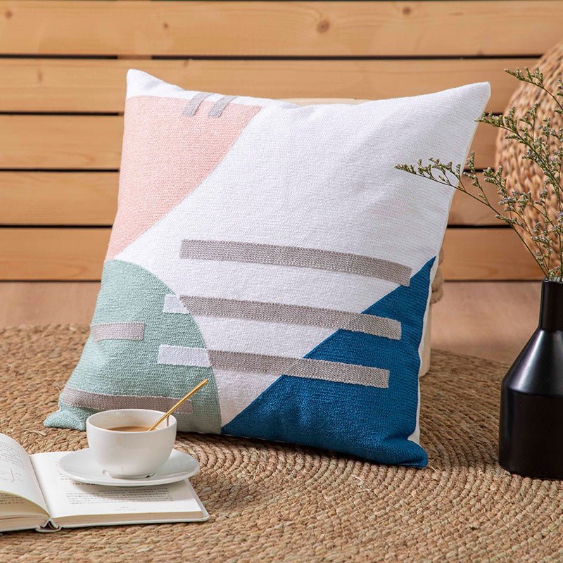 Nordic Cotton Canvas Throw Pillow Cover - Snug & Homely