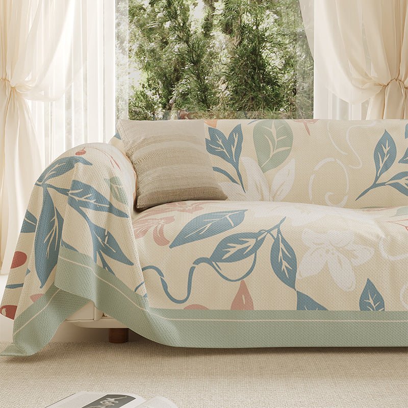 Orchid Veil – All-Inclusive Dustproof Sofa Towel - Snug & Homely