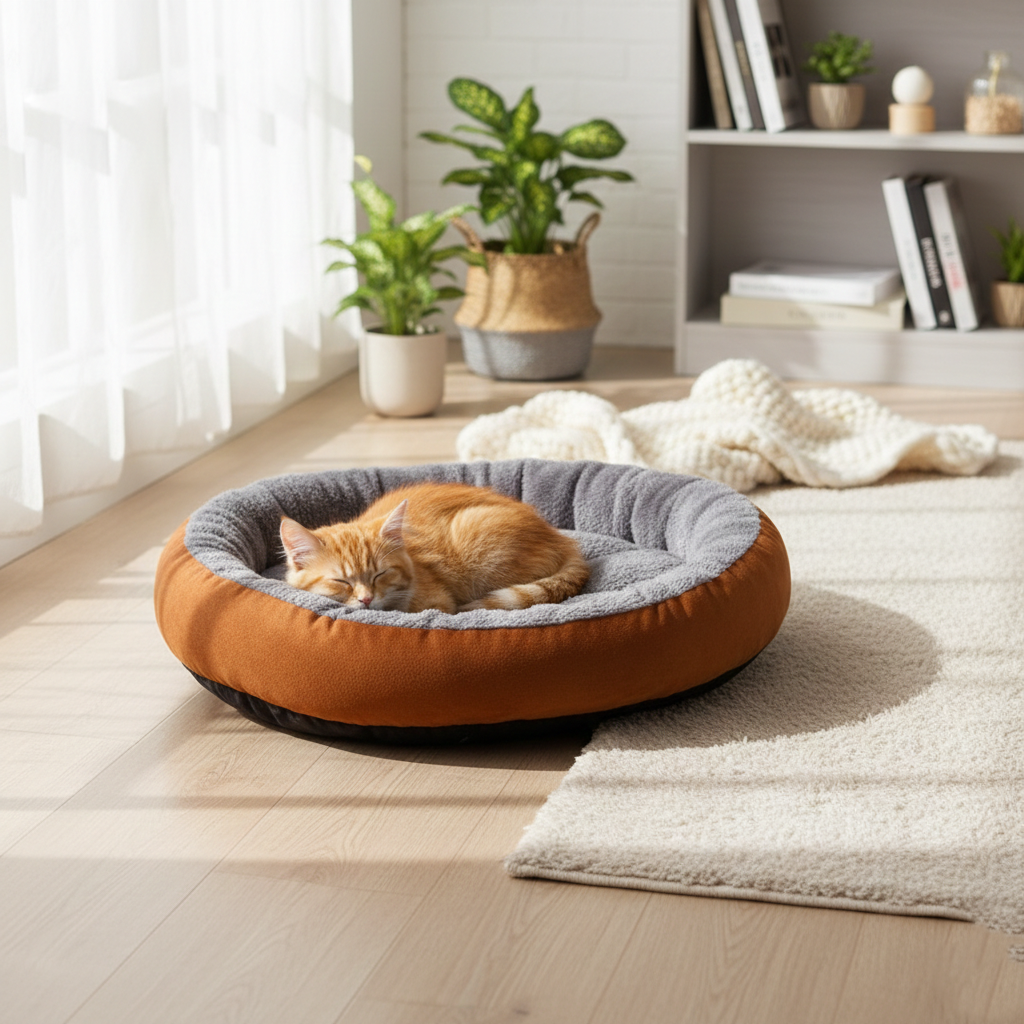 Four Seasons Pet Bed Cushion Round Warm