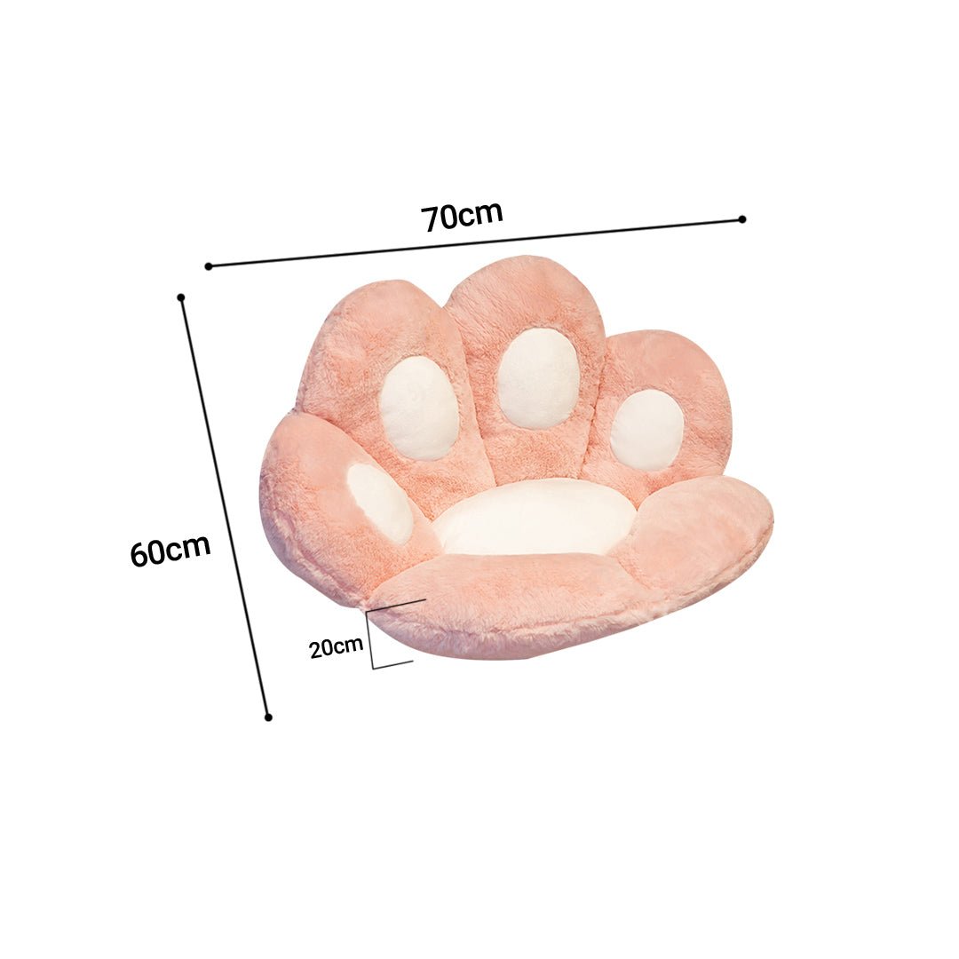 Pink Paw Shape Cushion - Snug & Homely