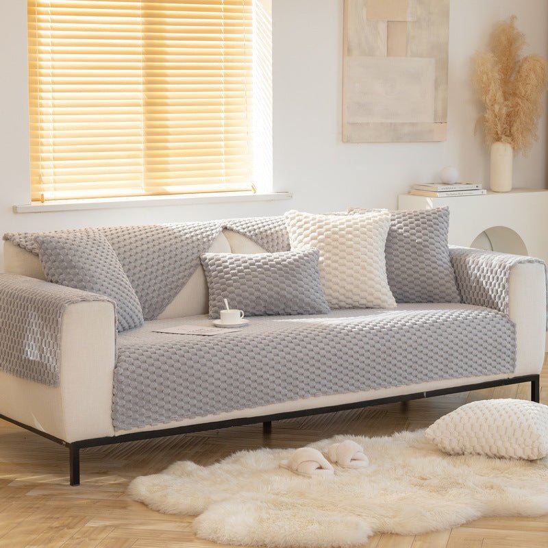 Plush Non-slip Sofa Cover - Snug & Homely