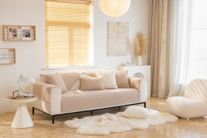 Plush Non-slip Sofa Cover - Snug & Homely