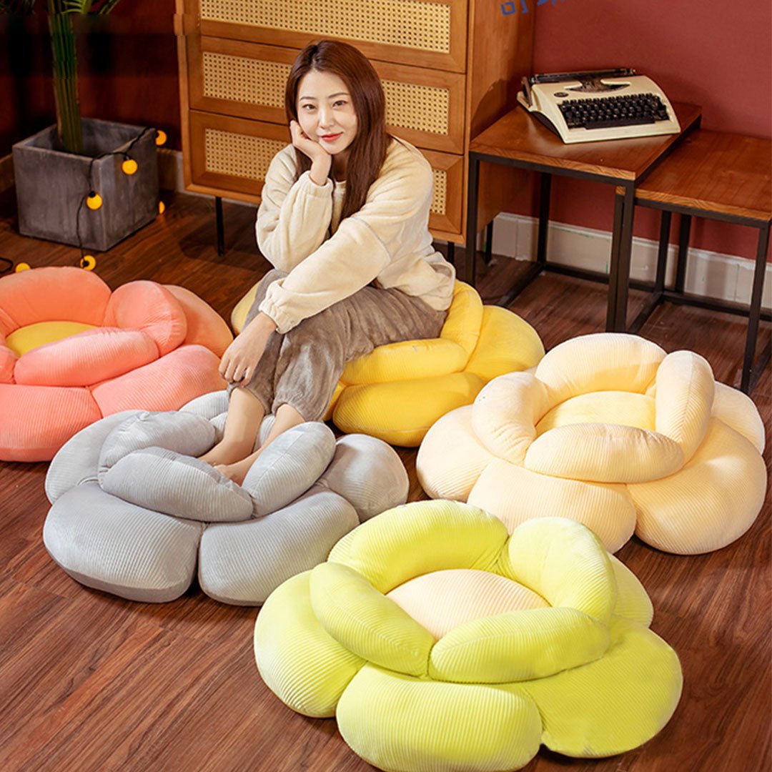 Red Double Flower Shape Cushion - Snug & Homely
