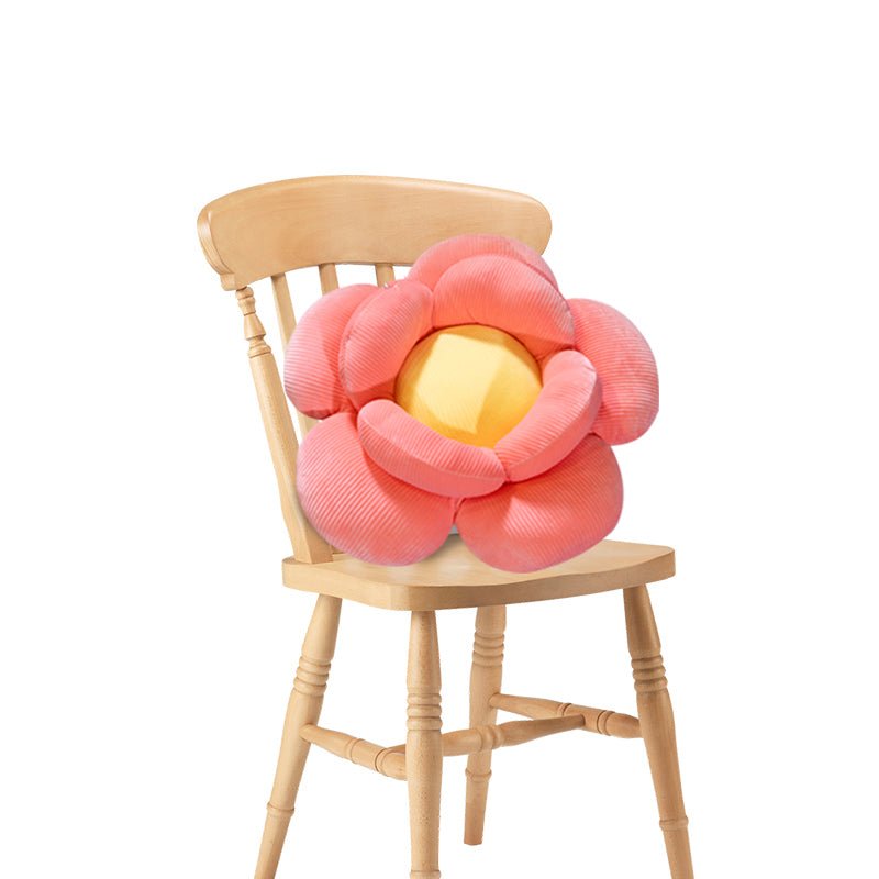 Red Double Flower Shape Cushion - Snug & Homely