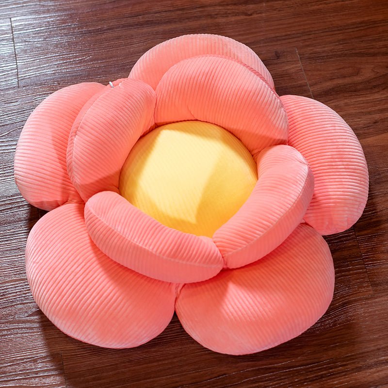 Red Double Flower Shape Cushion - Snug & Homely