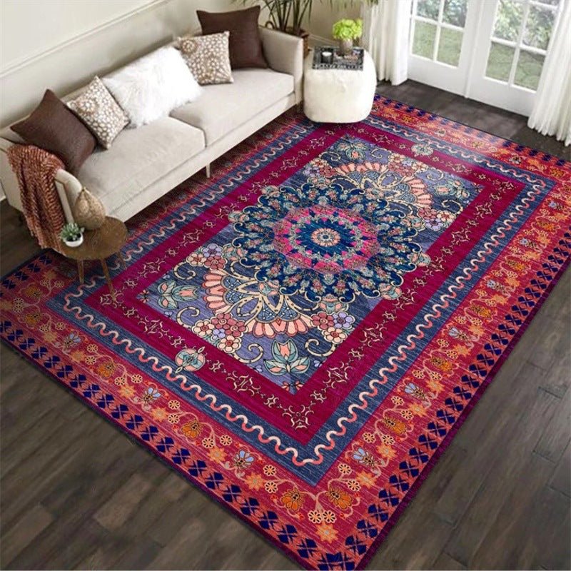 Retro Purplish Red Persian Style Carpet - Snug & Homely