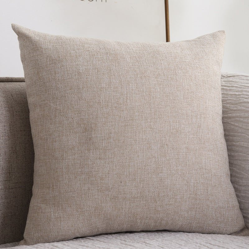 Simple Harmony: Cotton Linen Cushion - Snug & Homely