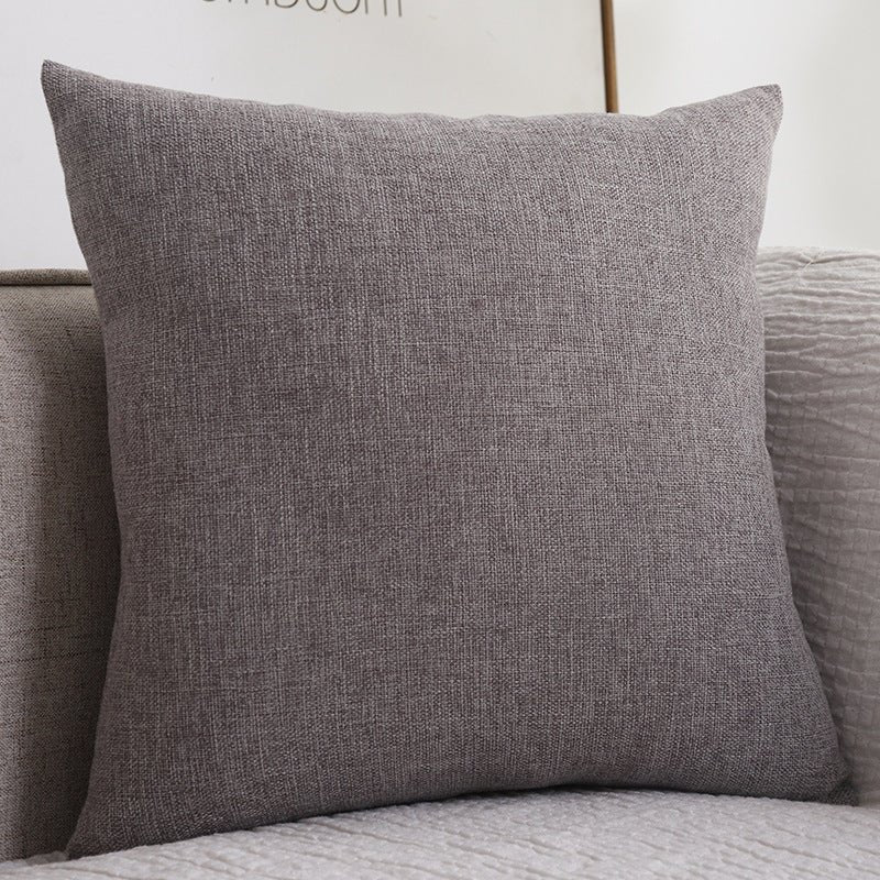 Simple Harmony: Cotton Linen Cushion - Snug & Homely