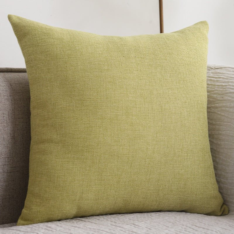 Simple Harmony: Cotton Linen Cushion - Snug & Homely