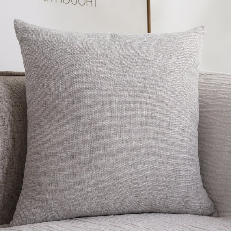 Simple Harmony: Cotton Linen Cushion - Snug & Homely