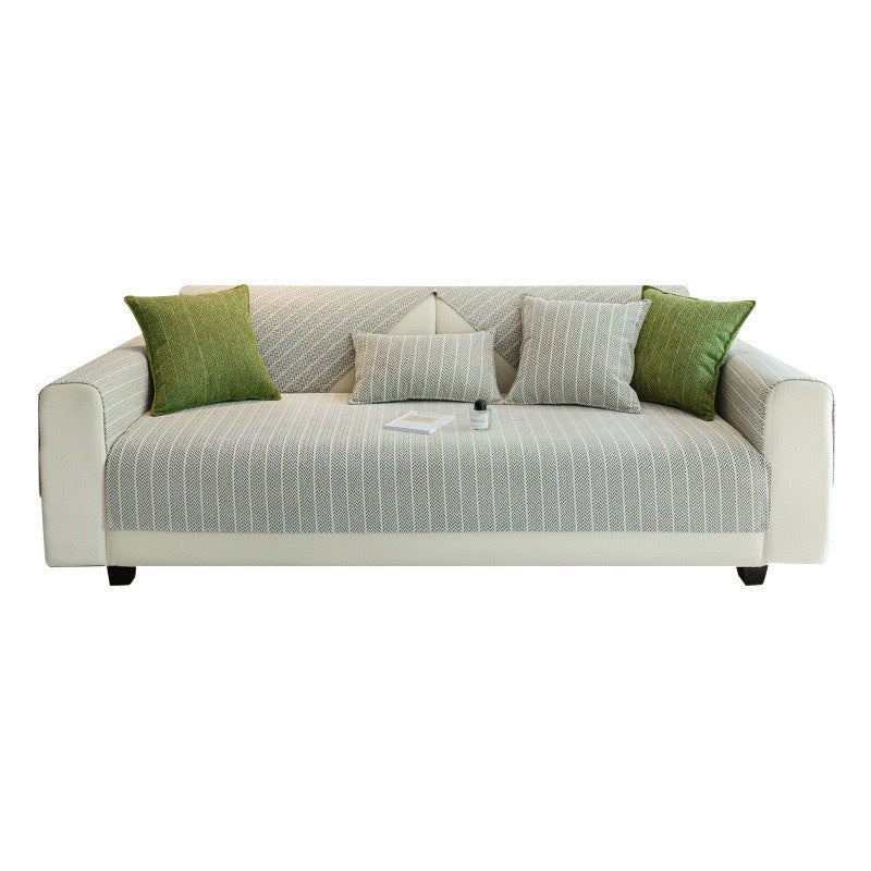 StrioLuxe Chenille Non-Slip Sofa Cushion Cover - Snug & Homely